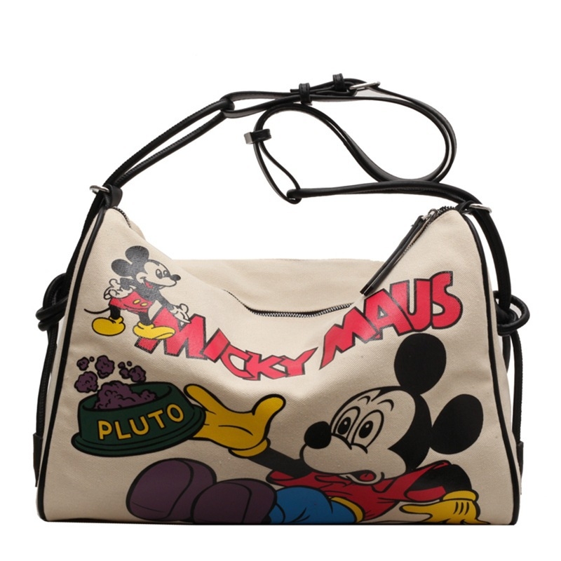 Ženska platnena torba velikog kapaciteta, 2024 nova moda crossbody torba, japanskog stila za svakodnevnu uporabu, torba za mamu i bebu