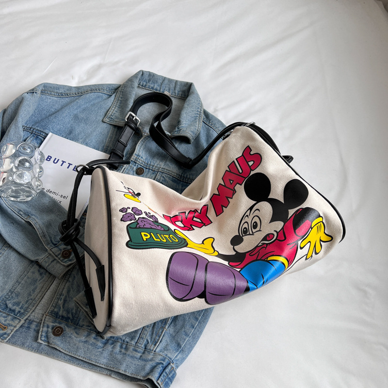 Ženska platnena torba velikog kapaciteta, 2024 nova moda crossbody torba, japanskog stila za svakodnevnu uporabu, torba za mamu i bebu