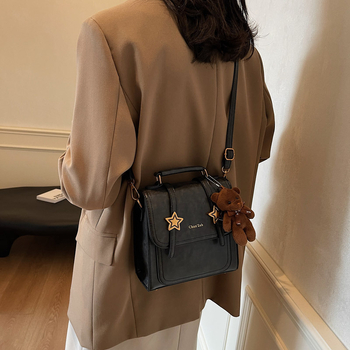 Ženska mala crossbody torbica, 2024 moda, retro casual PU box bag