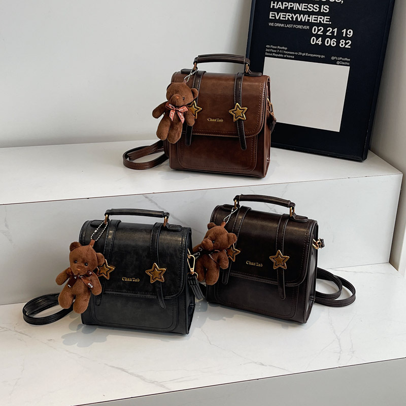 Ženska mala crossbody torbica, 2024 moda, retro casual PU box bag