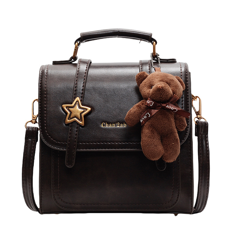 Ženska mala crossbody torbica, 2024 moda, retro casual PU box bag