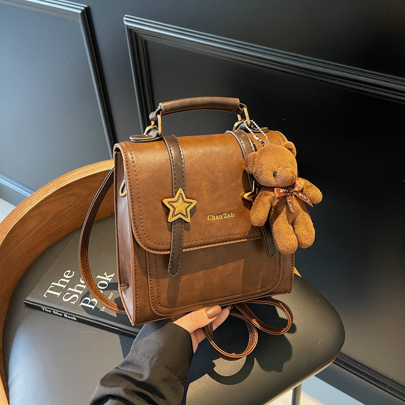 Ženska mala crossbody torbica, 2024 moda, retro casual PU box bag