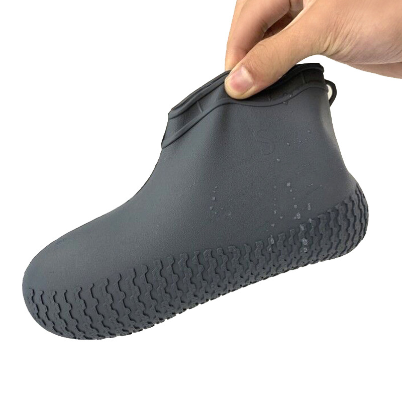Καλύμματα από καουτσούκ για βροχεία παπούτσια ενηλίκων, μεσαίου-κοντού μήκους, αδιάβροχα, αντί-βρωμιά, ανθεκτικά, με αντιολισθητική σόλα