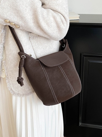 Ženska velur bucket torba, mala crossbody/torba preko ramena, svakodnevna upotreba