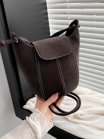 Ženska velur bucket torba, mala crossbody/torba preko ramena, svakodnevna upotreba