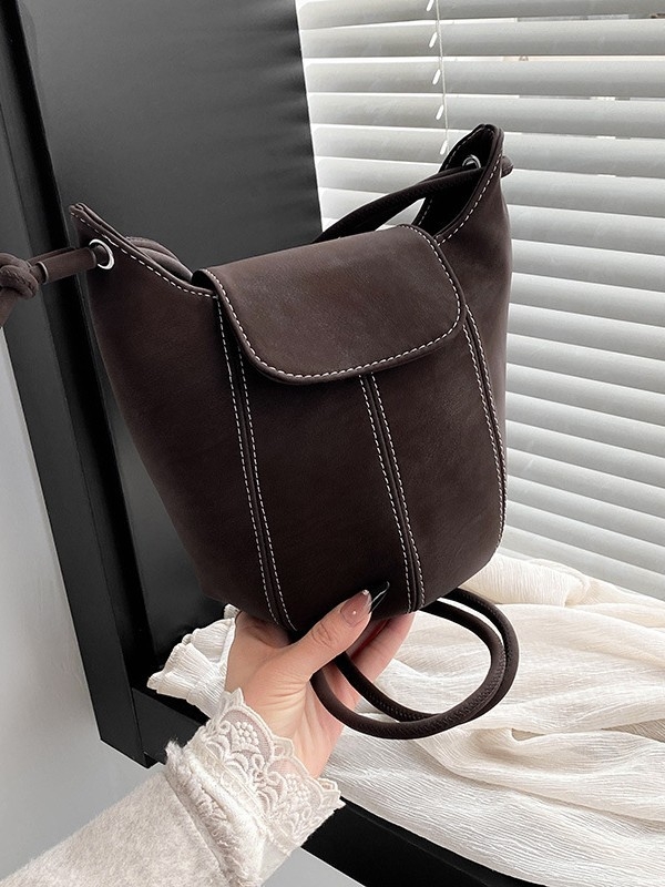 Ženska velur bucket torba, mala crossbody/torba preko ramena, svakodnevna upotreba