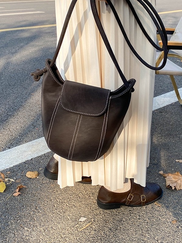 Ženska velur bucket torba, mala crossbody/torba preko ramena, svakodnevna upotreba