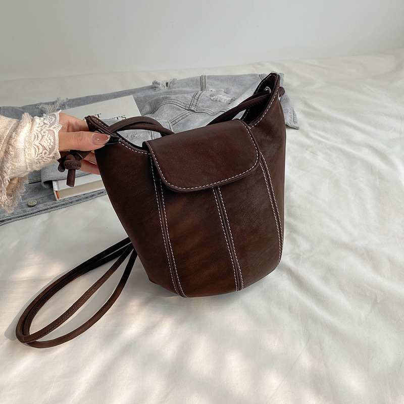 Ženska velur bucket torba, mala crossbody/torba preko ramena, svakodnevna upotreba