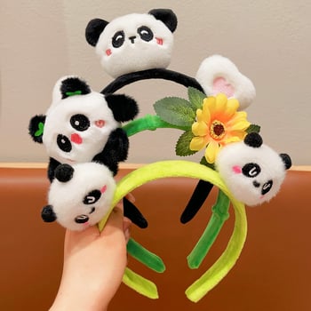 Kedves panda plüss hajpánt gyerekeknek és felnőtteknek