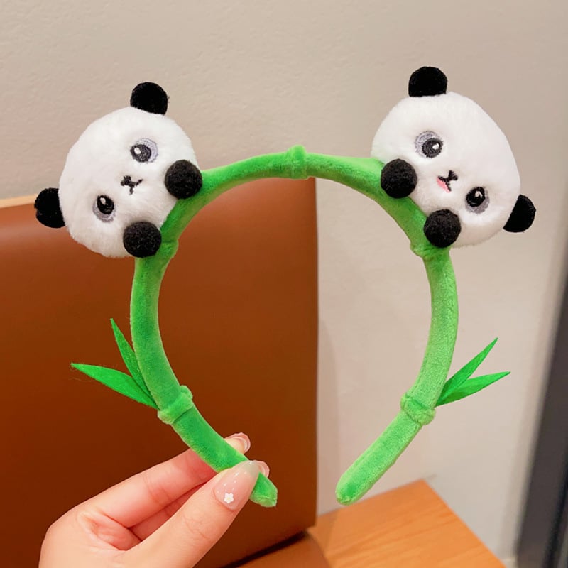 Kedves panda plüss hajpánt gyerekeknek és felnőtteknek