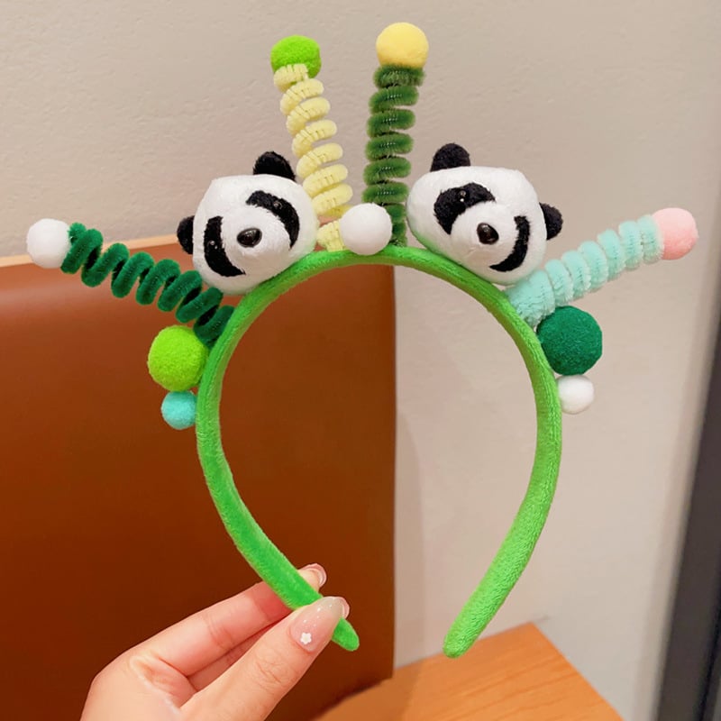 Kedves panda plüss hajpánt gyerekeknek és felnőtteknek