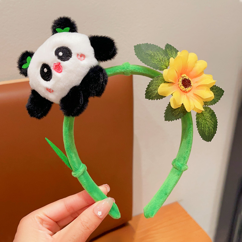 Kedves panda plüss hajpánt gyerekeknek és felnőtteknek