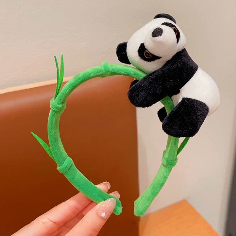 Kedves panda plüss hajpánt gyerekeknek és felnőtteknek