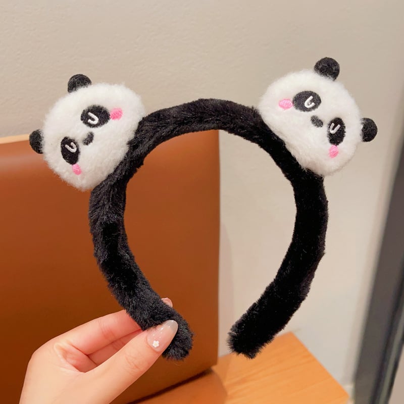 Kedves panda plüss hajpánt gyerekeknek és felnőtteknek
