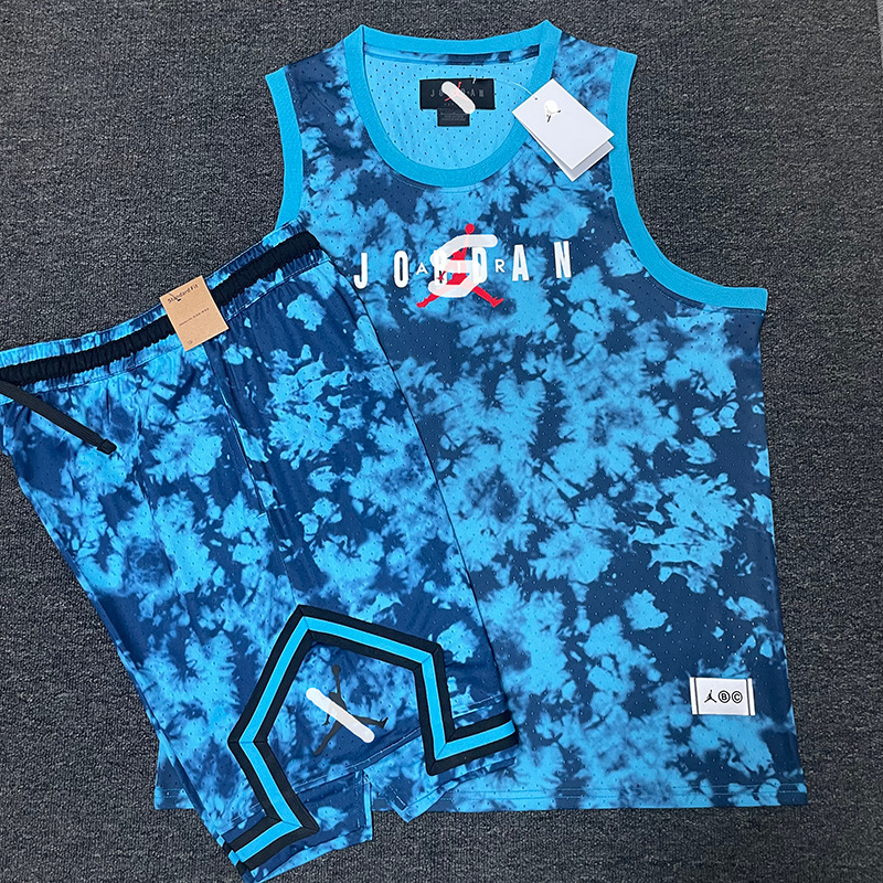 Uniszex kosárlabda ujjatlan felső és edzés készlet, légáteresztő, gyorsan száradó, futáshoz és edzéshez