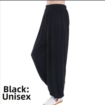 Nohavice Tai Chi z Ice Silk na cvičenie, unisex, veľká veľkosť, lantern štýl, Tai Chi na jar a leto.