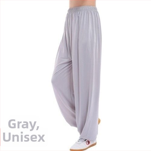 Nohavice Tai Chi z Ice Silk na cvičenie, unisex, veľká veľkosť, lantern štýl, Tai Chi na jar a leto.