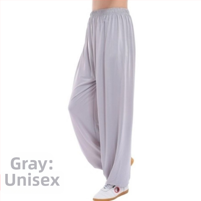 Nohavice Tai Chi z Ice Silk na cvičenie, unisex, veľká veľkosť, lantern štýl, Tai Chi na jar a leto.