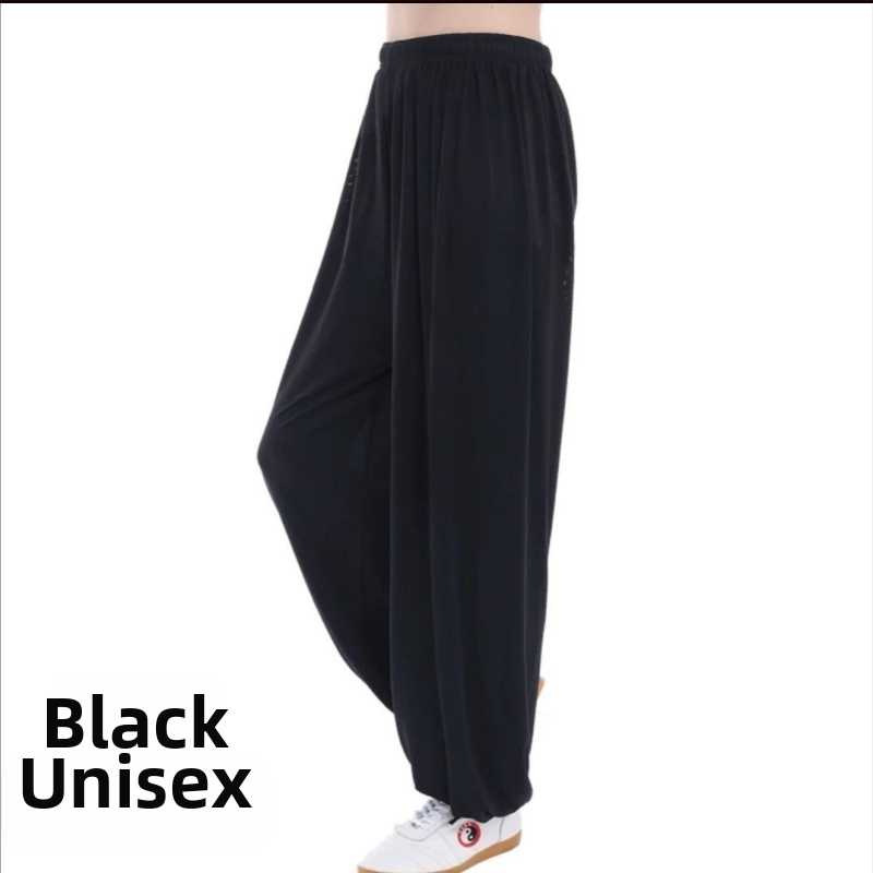 Nohavice Tai Chi z Ice Silk na cvičenie, unisex, veľká veľkosť, lantern štýl, Tai Chi na jar a leto.