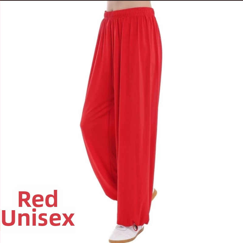 Nohavice Tai Chi z Ice Silk na cvičenie, unisex, veľká veľkosť, lantern štýl, Tai Chi na jar a leto.