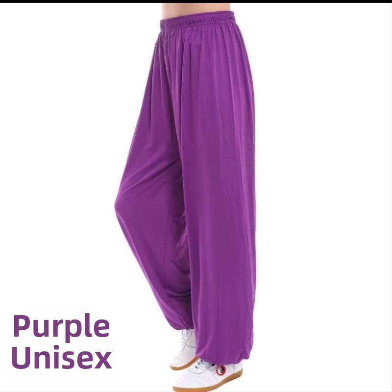 Nohavice Tai Chi z Ice Silk na cvičenie, unisex, veľká veľkosť, lantern štýl, Tai Chi na jar a leto.