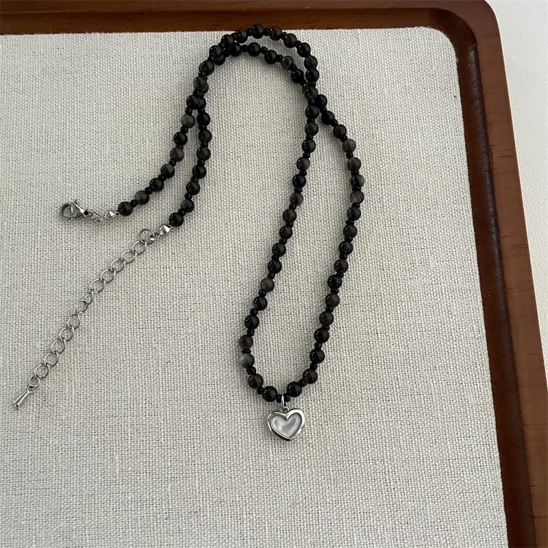 Ručna ogrlica s perlicama, privjesak sunčani poni, etnički stil, pletena šnura, duljina 61–70 cm