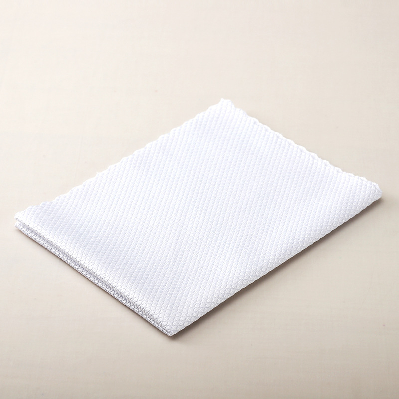 25×25 cm dvostruka mikrovlakna krpa s uzorkom ribljih ljuskica, visoko upija, bez dlačica, za staklo, ogledala i čaše za vino