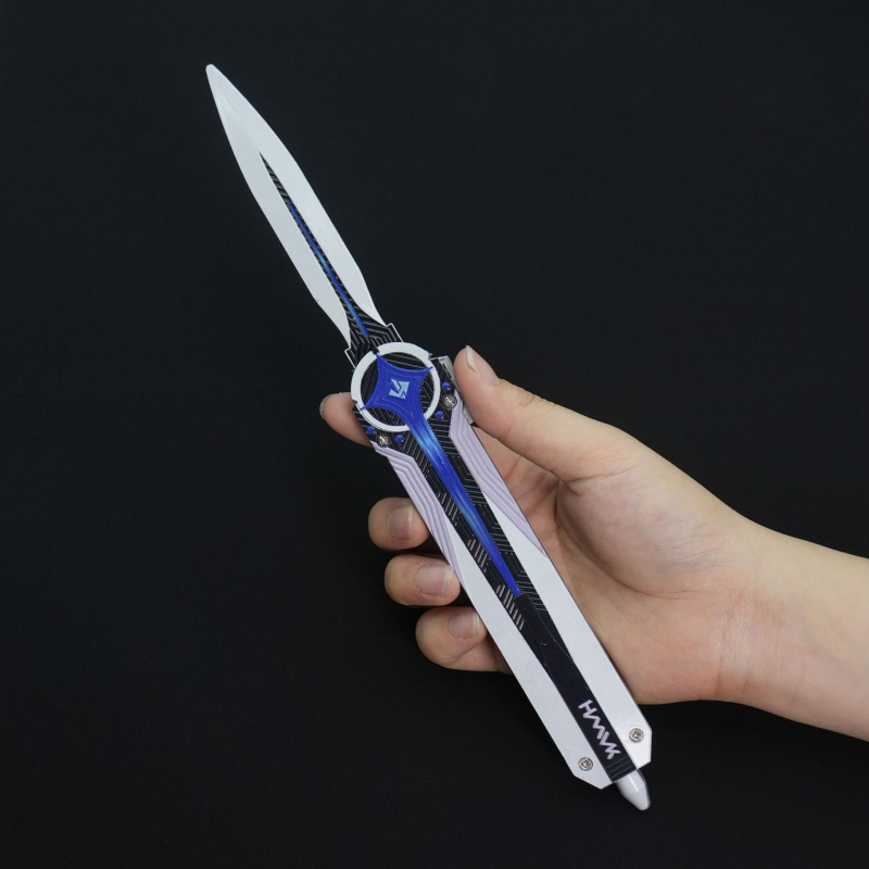 Delta Polaris nož [izvlačiv] metalni model ukras, velik 28 cm, rekvizita za igru