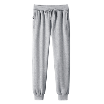 Férfi pamut sportnadrág, lazán szabott, plusz méret, hosszú casual nadrág tavasz-őszre