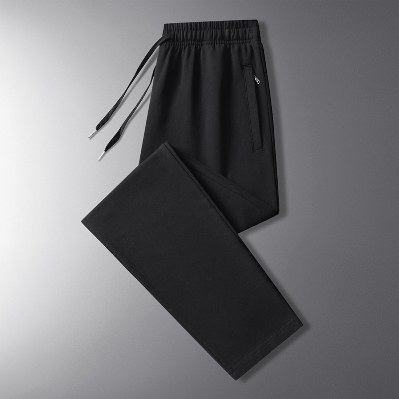 Férfi pamut sportnadrág, lazán szabott, plusz méret, hosszú casual nadrág tavasz-őszre