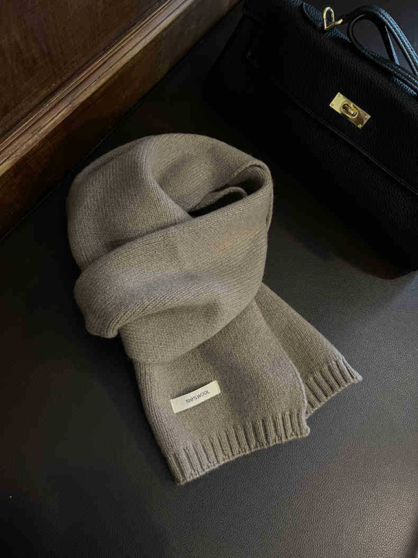 Šal od australske vune i kašamira – zimski pleteni šal, unisex