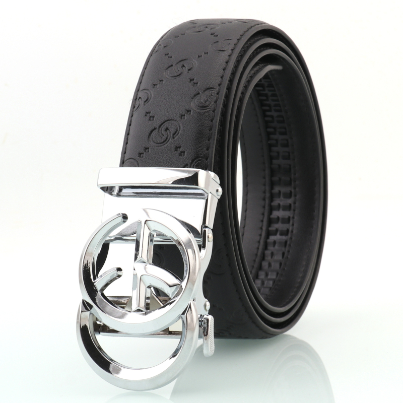 Muški kožni kaiš s OK logom, automatska kopča, poslovno casual stil, širina 2–4 cm, veličina 120