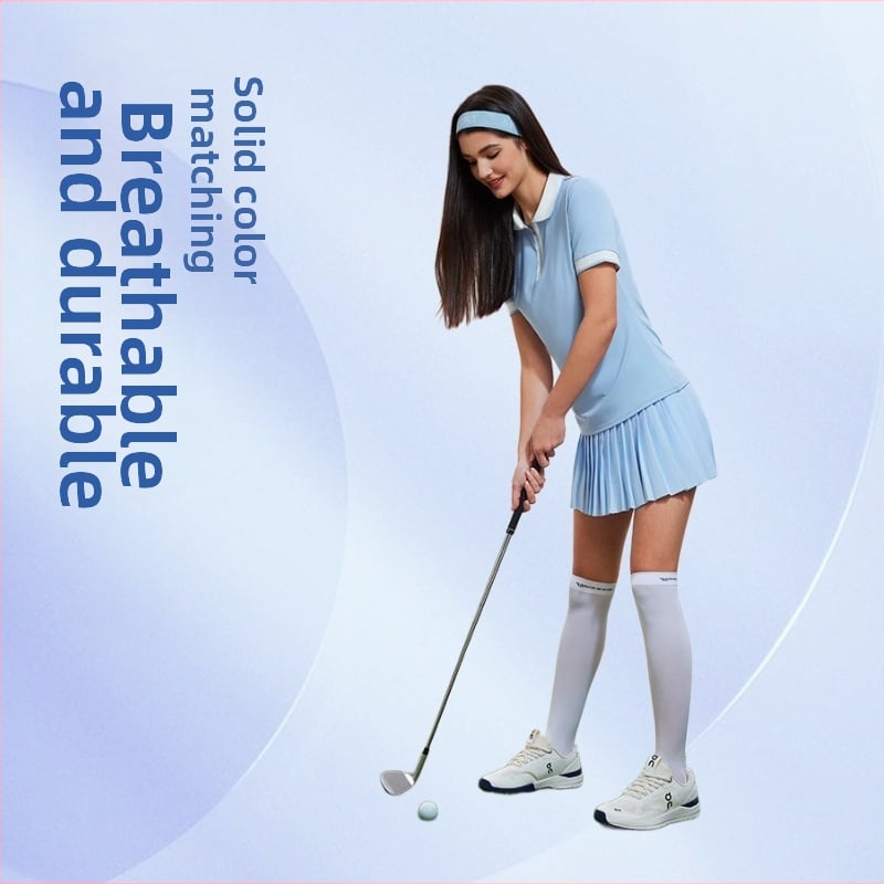 Dámske letné golfové tričko, štíhly strih, priedušné, vhodné na fitness a beh