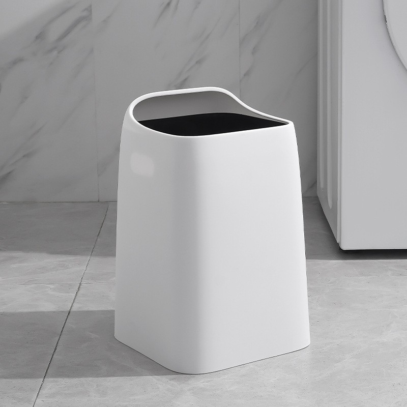 Plastični spremnik za pohranu u skandinavskom stilu, dvostruki sloj, kvadratnog oblika, 10 L, bez poklopca, za dnevni boravak, kuhinju i ured