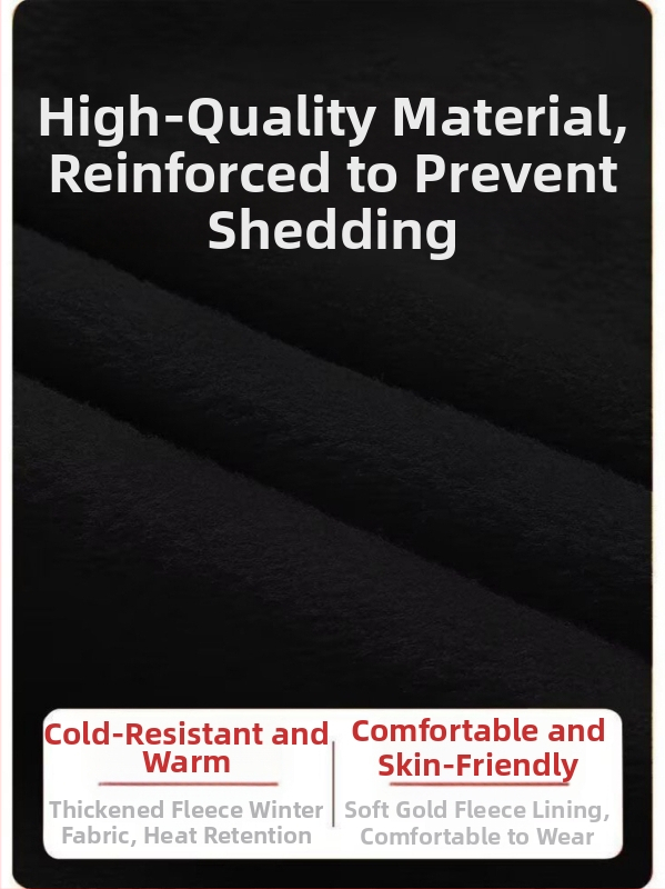 Férfi corduroy nadrág fleece-sel bélelt, téli, koreai stílusú, laza szabású