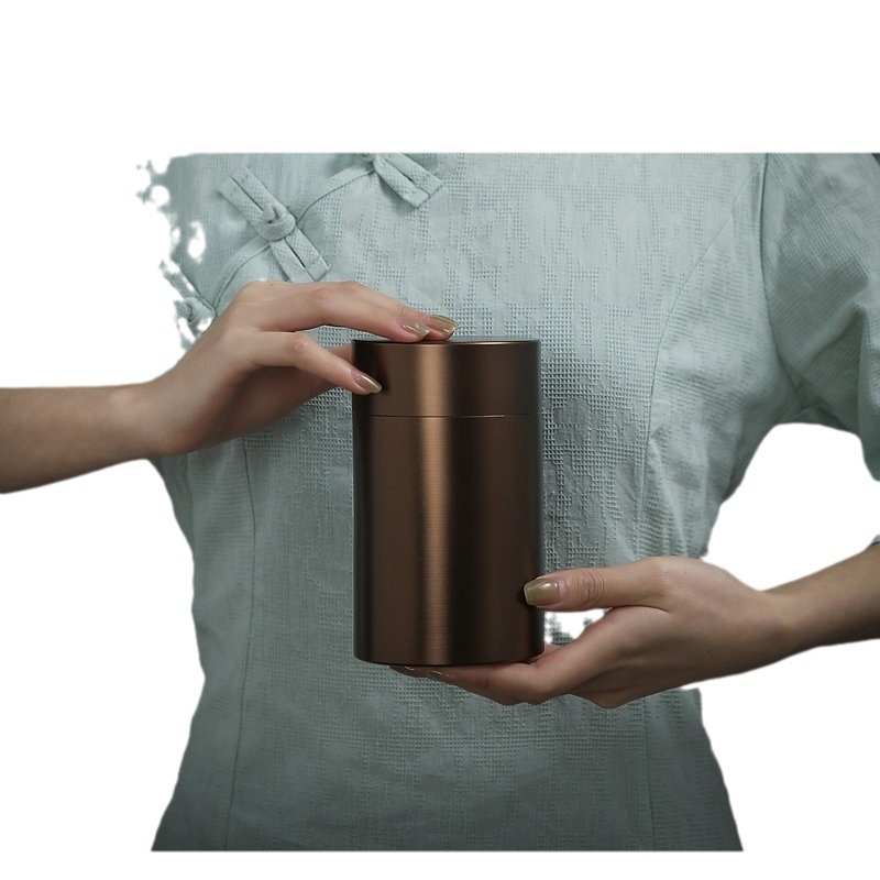 Prijenosna posuda za čaj od titanij-aluminijske legure, zatvorena za putovanja, spiralno pakiranje čaja