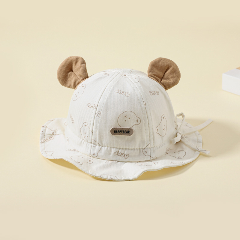 Dječji bucket hat s širokim obodom, sladak korejski stil, prozračna zaštita od sunca za dječake i djevojčice, proljeće-jesen