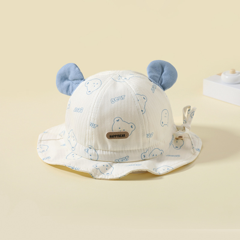 Dječji bucket hat s širokim obodom, sladak korejski stil, prozračna zaštita od sunca za dječake i djevojčice, proljeće-jesen