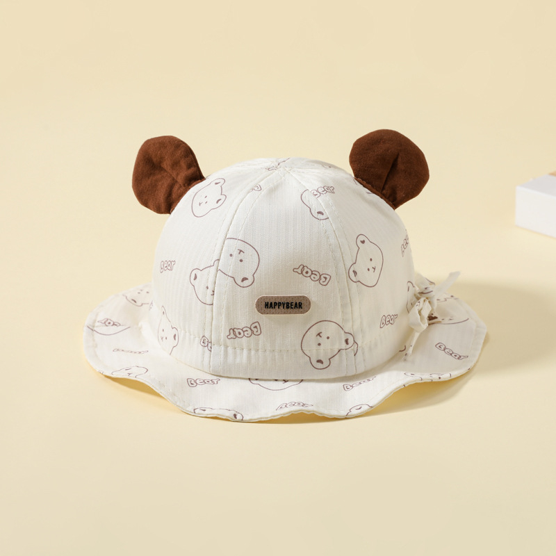 Dječji bucket hat s širokim obodom, sladak korejski stil, prozračna zaštita od sunca za dječake i djevojčice, proljeće-jesen