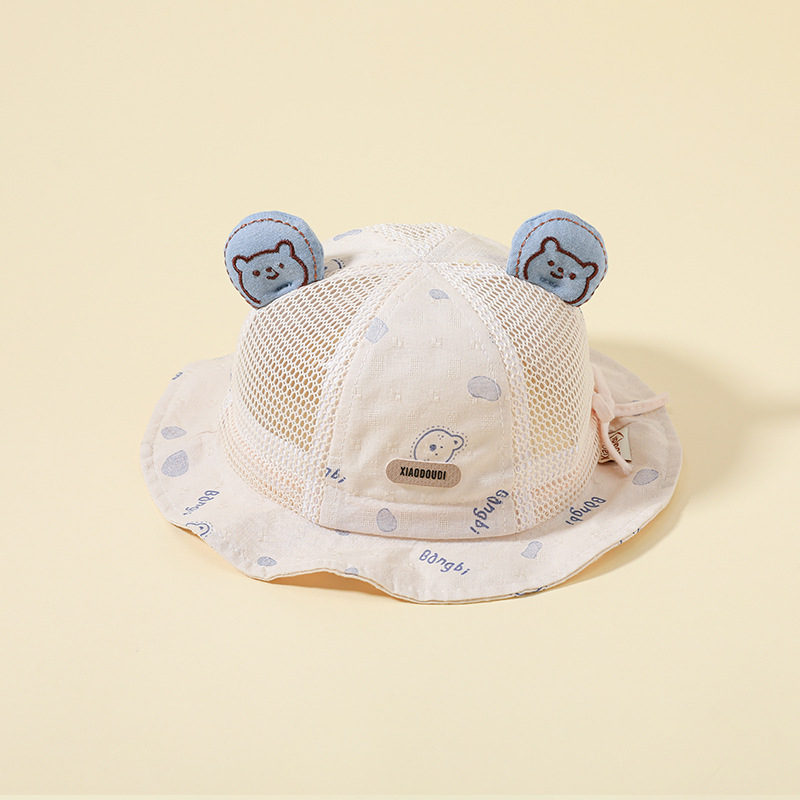 Dječji bucket hat s širokim obodom, sladak korejski stil, prozračna zaštita od sunca za dječake i djevojčice, proljeće-jesen