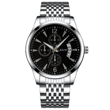 Langjue Novi muški kvarcni sat s kalendarom, višenamjenski, svijetleći brojčanik, 41 mm