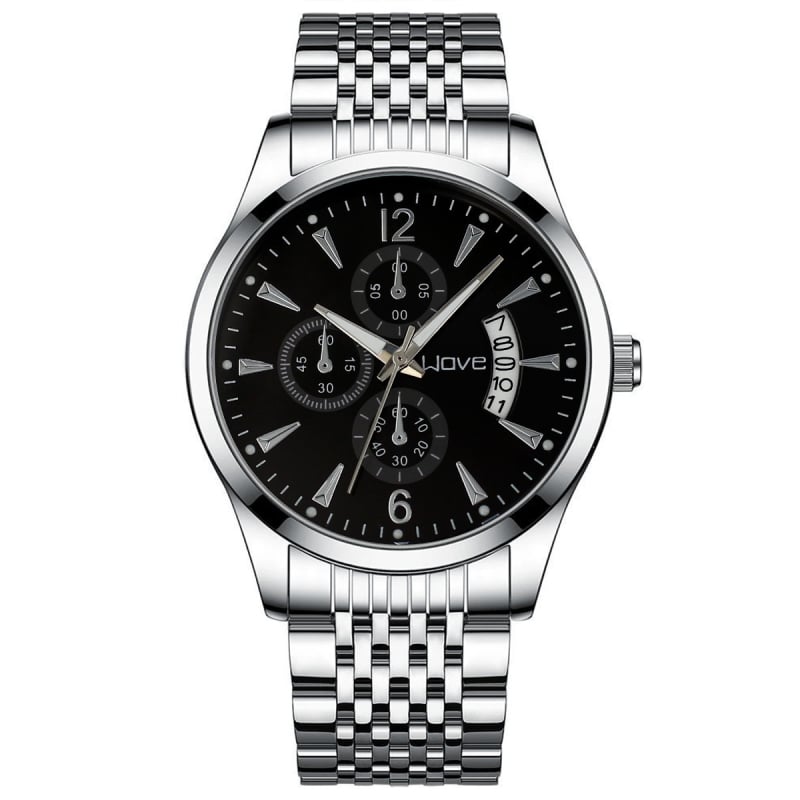 Langjue Novi muški kvarcni sat s kalendarom, višenamjenski, svijetleći brojčanik, 41 mm