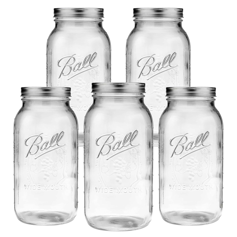 Stakleni Mason-jar s čepom – za med, džem, smoothie, zobene pahuljice, suho voće i žitarice