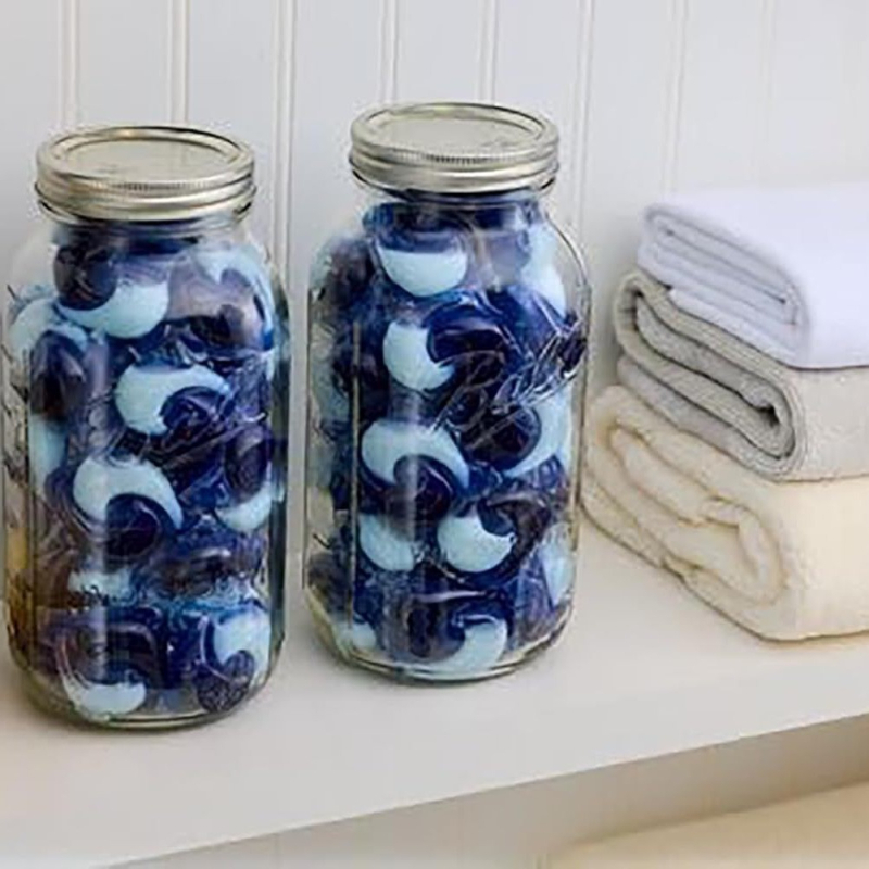 Stakleni Mason-jar s čepom – za med, džem, smoothie, zobene pahuljice, suho voće i žitarice