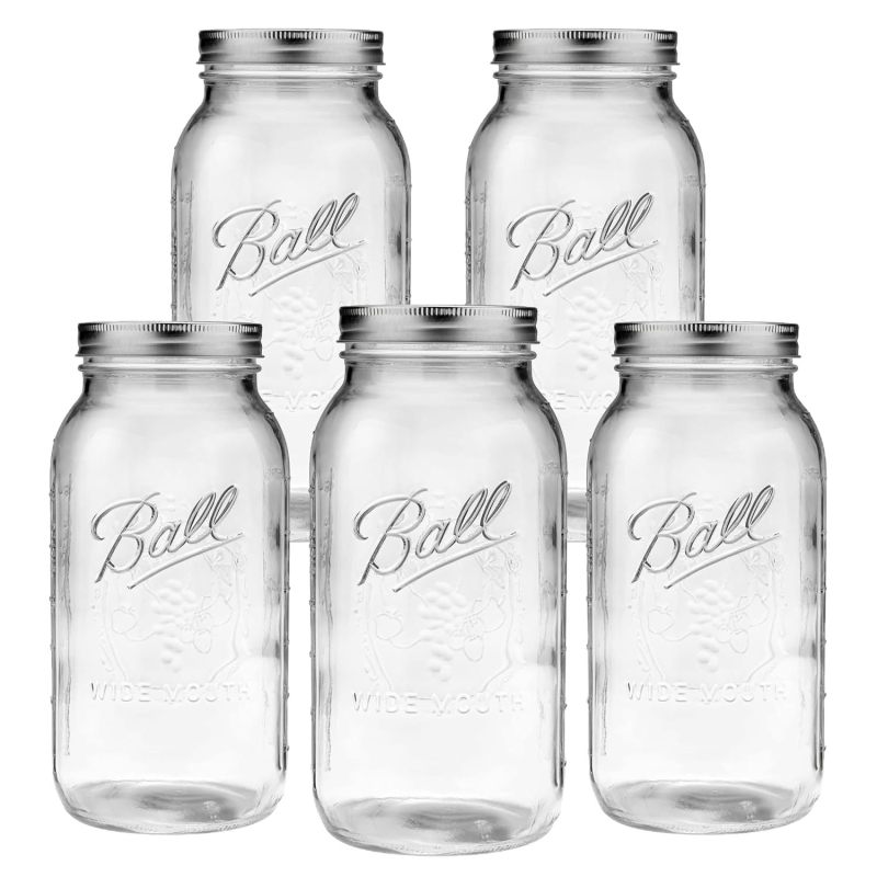 Stakleni Mason-jar s čepom – za med, džem, smoothie, zobene pahuljice, suho voće i žitarice