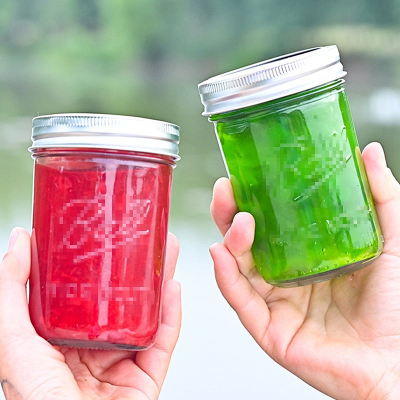 Stakleni Mason-jar s čepom – za med, džem, smoothie, zobene pahuljice, suho voće i žitarice