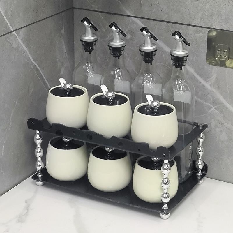 Keramički set posuda za začine u kuhinji – nordijskog stila, elegantno skladištenje soli i začina