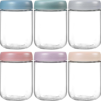 16oz staklena posuda Mason sa širokim otvorom, 500 ml, set od 6 komada, certificirano za prehrambenu namjenu