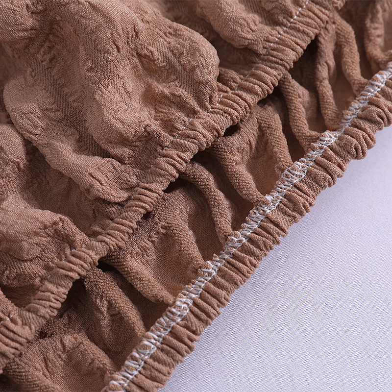 Poklopac naslona kreveta od masivnog drveta s mekanim naslonom, elastično potpuno prekrivanje protiv prašine, model 2026