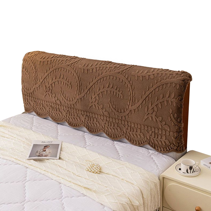 26 novih jacquard baršunastih navlaka za naslone za glavu kreveta s motivom lišća vrbe, debeli zaštitni navlaka protiv prašine za mekane naslone